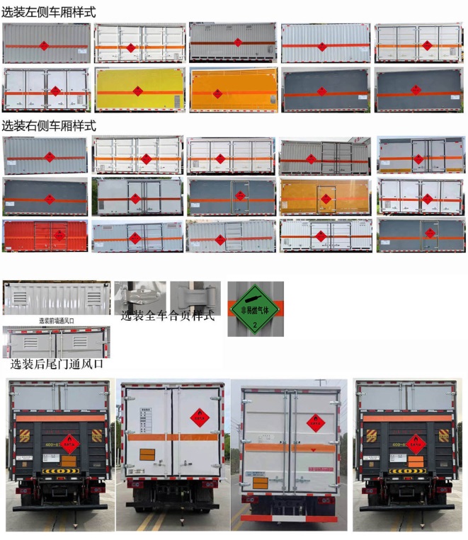 日途牌HTY5129XRQBJ6易燃?xì)怏w廂式運(yùn)輸車(chē)公告圖片