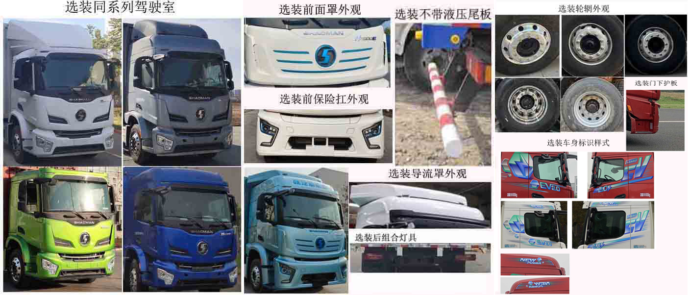 陜汽牌SX5187XYKVF721BEVQ1純電動(dòng)翼開啟廂式貨車公告圖片