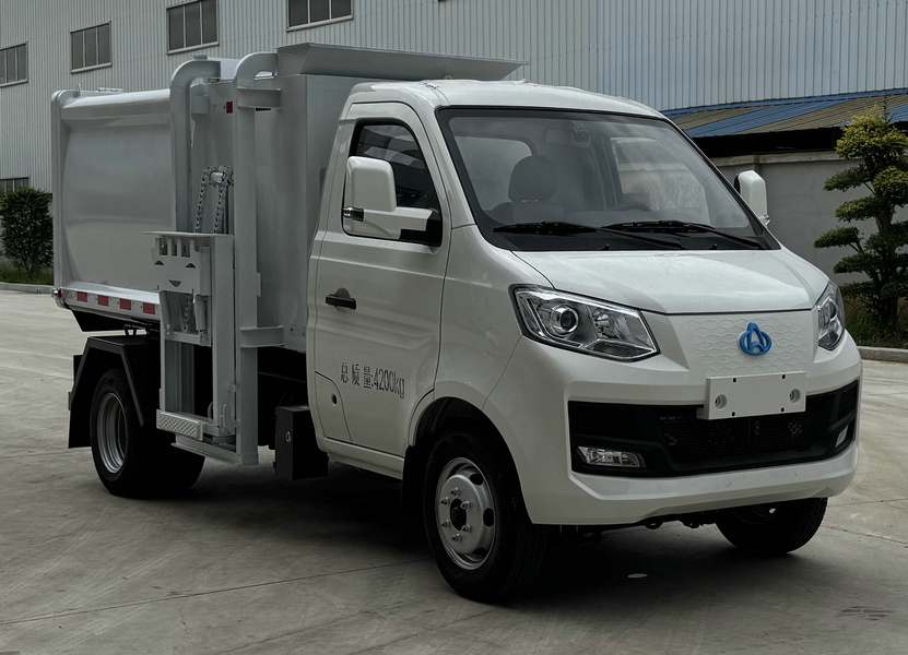 長安牌CKS5042ZZZX1DDZ1BEV純電動自裝卸式垃圾車