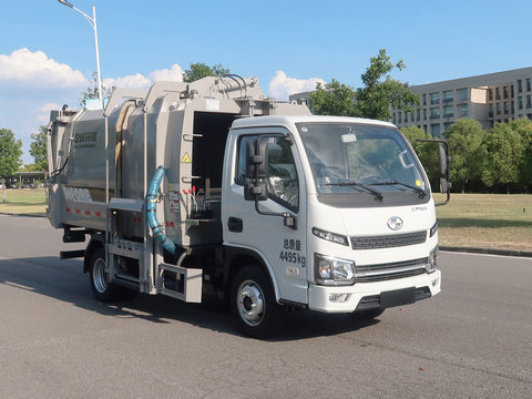 ZBH5043ZZZSHBEV型純電動自裝卸式垃圾車圖片
