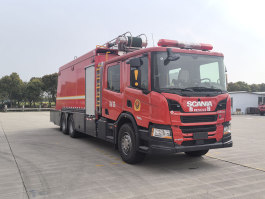 捷达消防牌SJD5300TXFBP200/YDXZSKA泵浦消防车