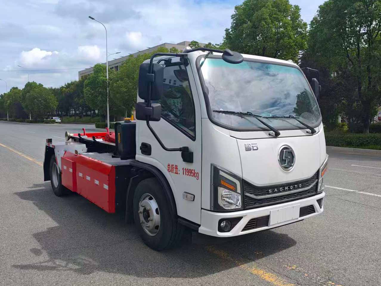 HTT5120ZXXSXBEV型純電動(dòng)車廂可卸式垃圾車圖片