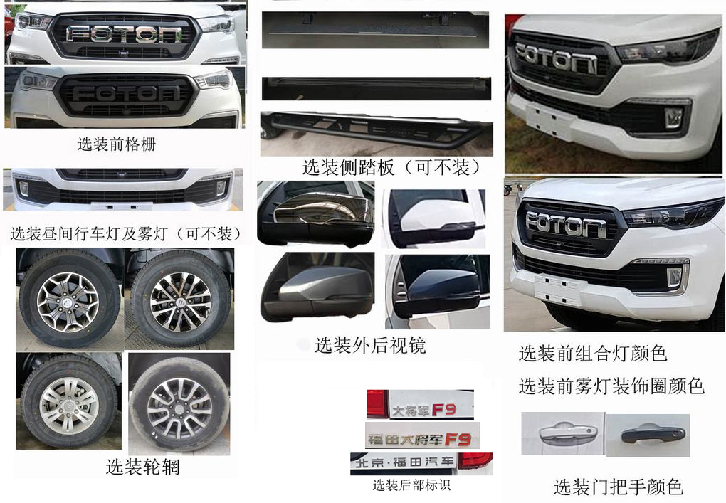 福田牌BJ5047XXY-3A廂式貨車公告圖片