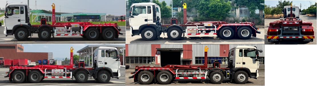 重特牌QYZ5310ZXX6車廂可卸式垃圾車公告圖片