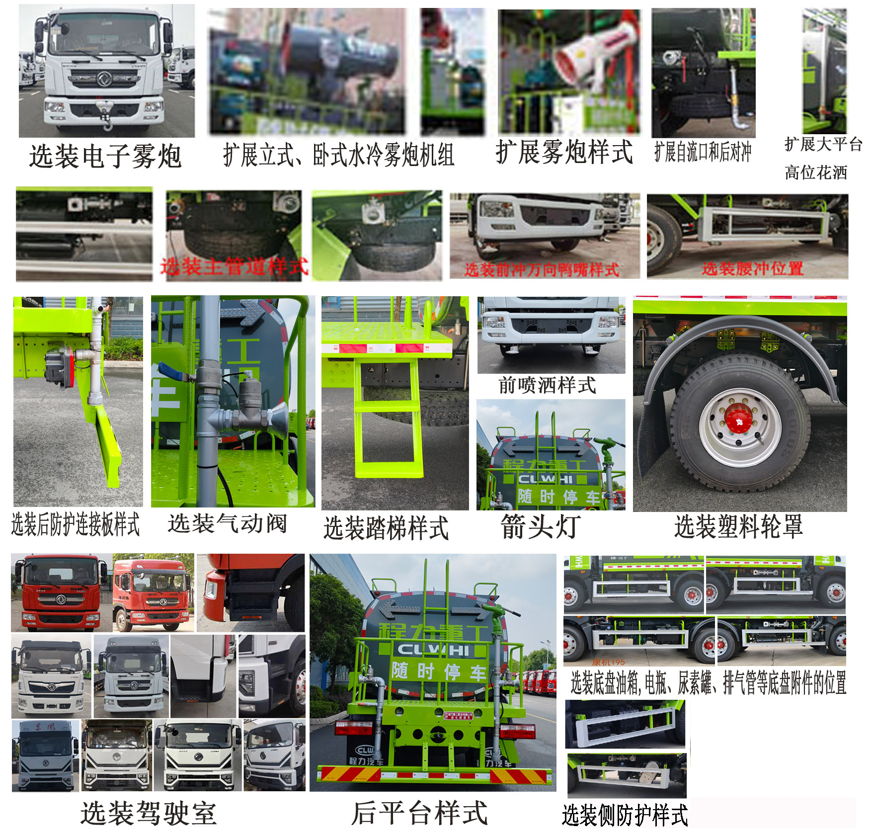 東風(fēng)股份多利卡D9 CLH5161GPSD6綠化噴灑車(chē)公告圖片