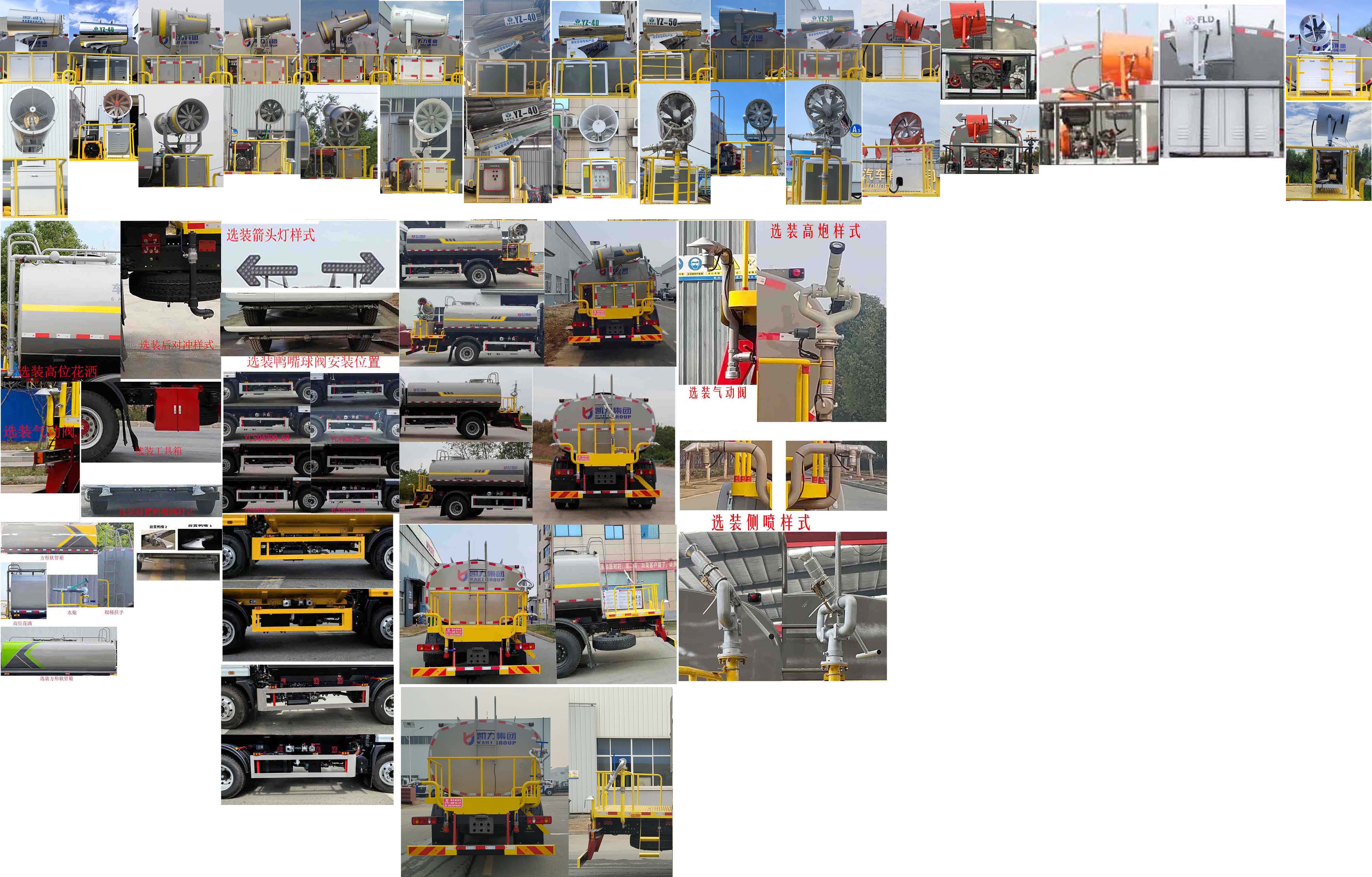 凱力風(fēng)牌KLF5161GPSE6綠化噴灑車公告圖片