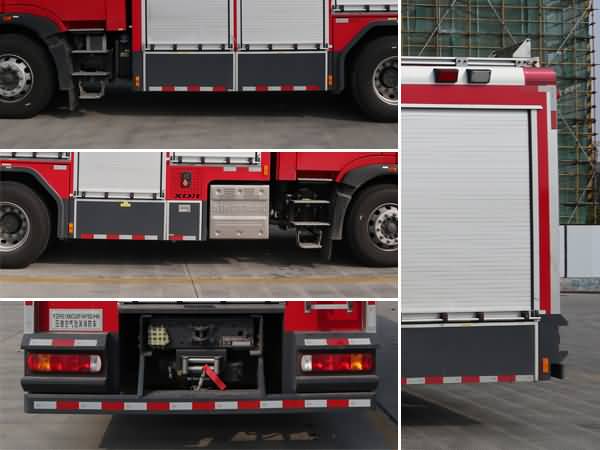 新東日牌YZR5180GXFAP50/H6壓縮空氣泡沫消防車公告圖片