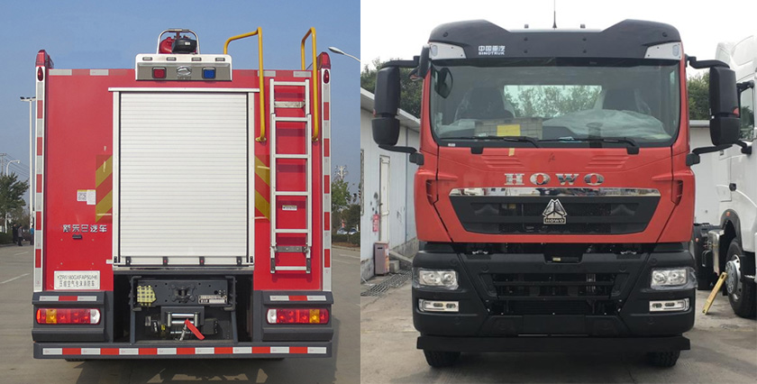 新東日牌YZR5180GXFAP50/H6壓縮空氣泡沫消防車公告圖片