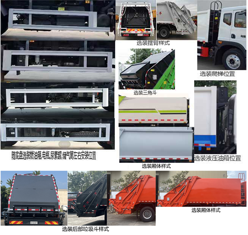 龍星匯牌HLV5181ZYSEQ6壓縮式垃圾車公告圖片