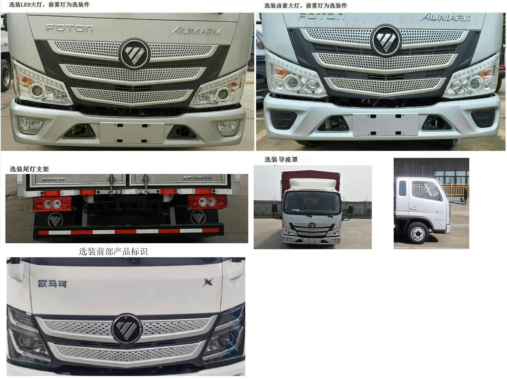 福田牌BJ5044CCY-1A倉柵式運(yùn)輸車公告圖片