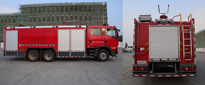 新東日牌YZR5290GXFGP110/T6干粉泡沫聯(lián)用消防車公告圖片