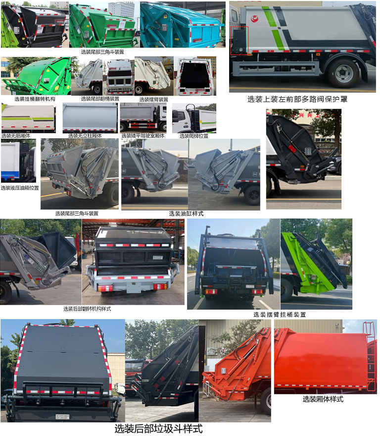 龍星匯牌HLV5072ZYSJX6壓縮式垃圾車公告圖片