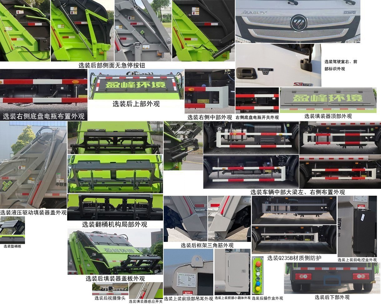 中聯(lián)牌ZBH5080ZYSBJE6壓縮式垃圾車公告圖片