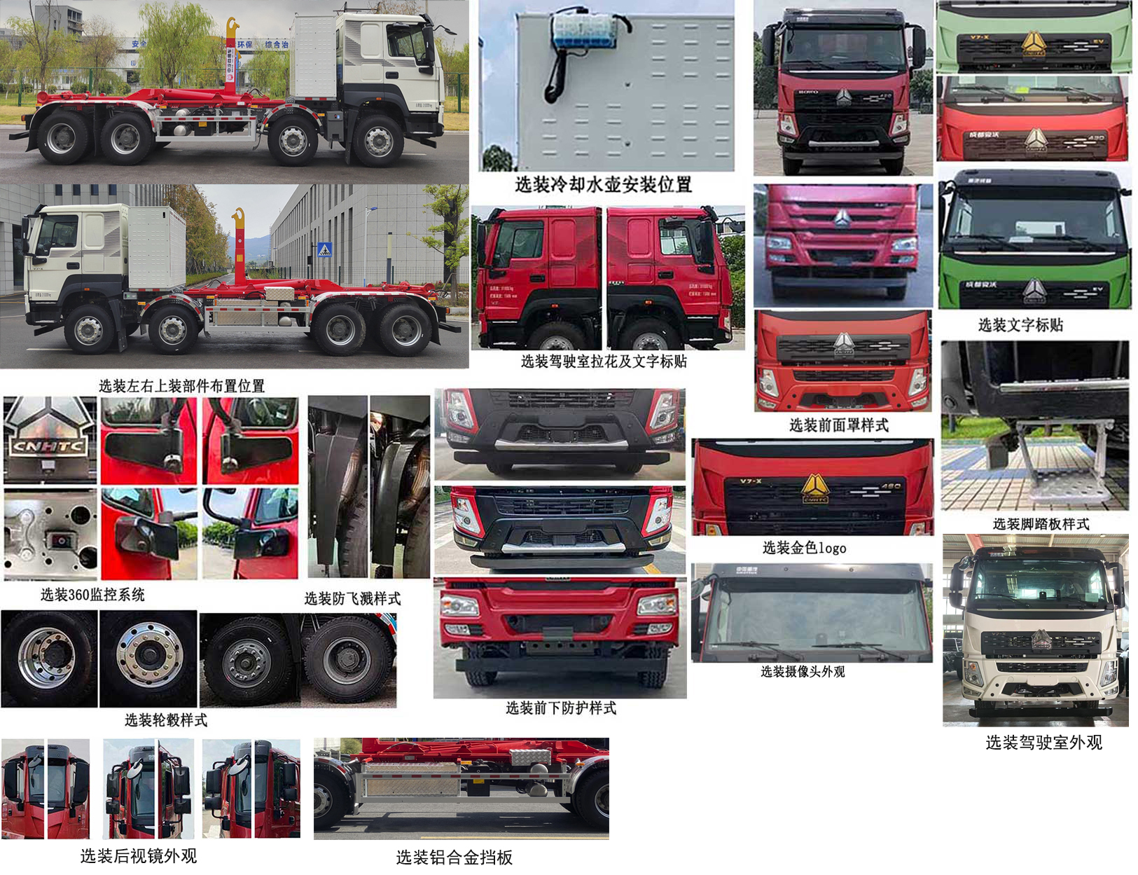 中汽牌ZQZ5311ZXXBEVZZ純電動車廂可卸式垃圾車公告圖片