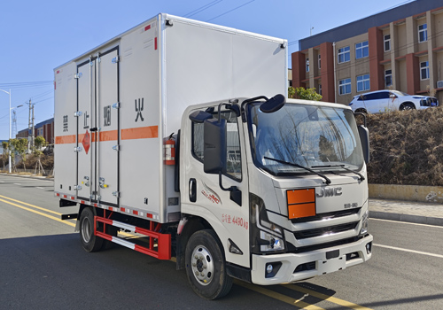 匯力威牌VVV5041XRYJX6易燃液體廂式運(yùn)輸車