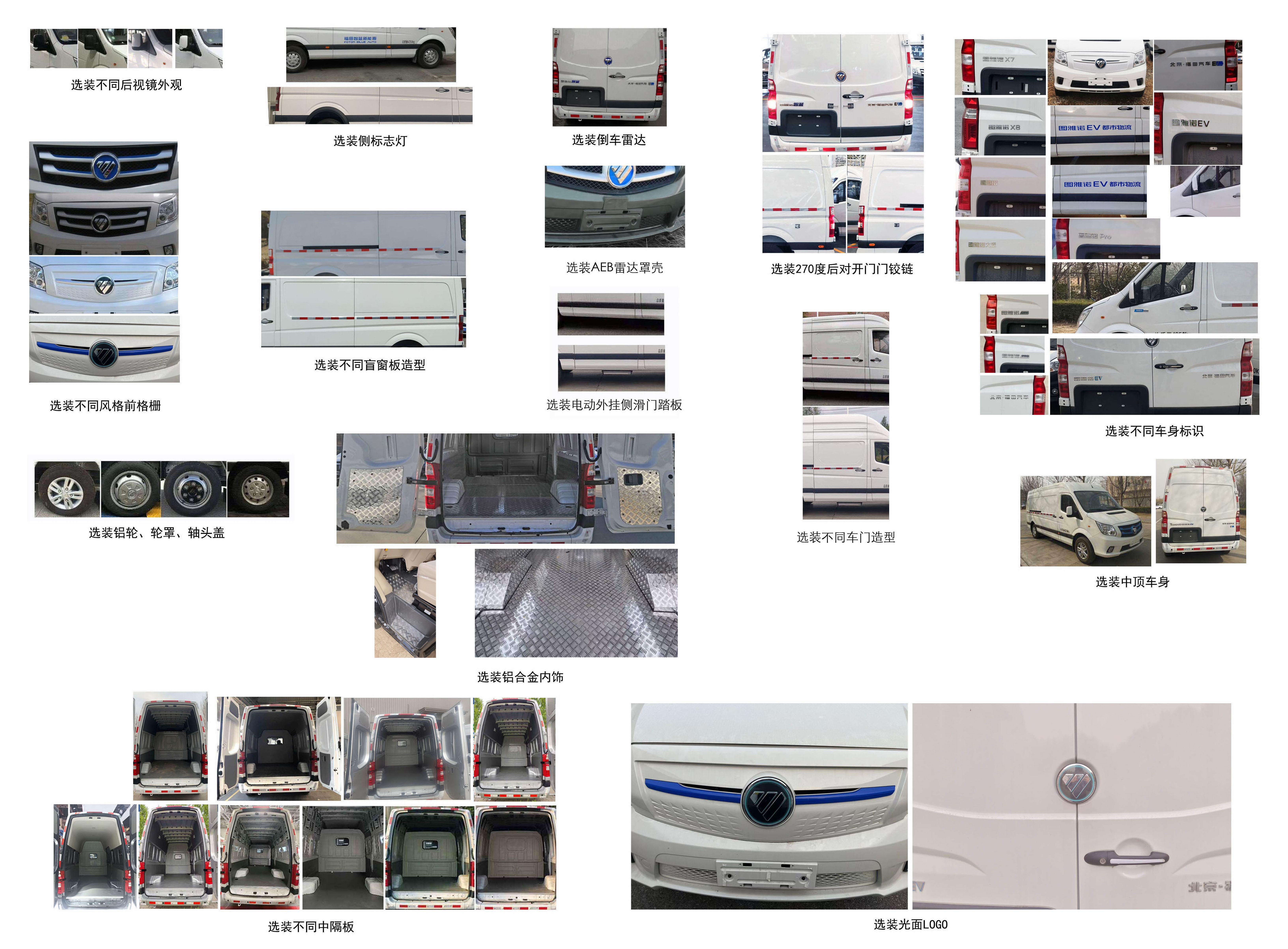 福田牌BJ5048XXYEVF純電動廂式運(yùn)輸車公告圖片