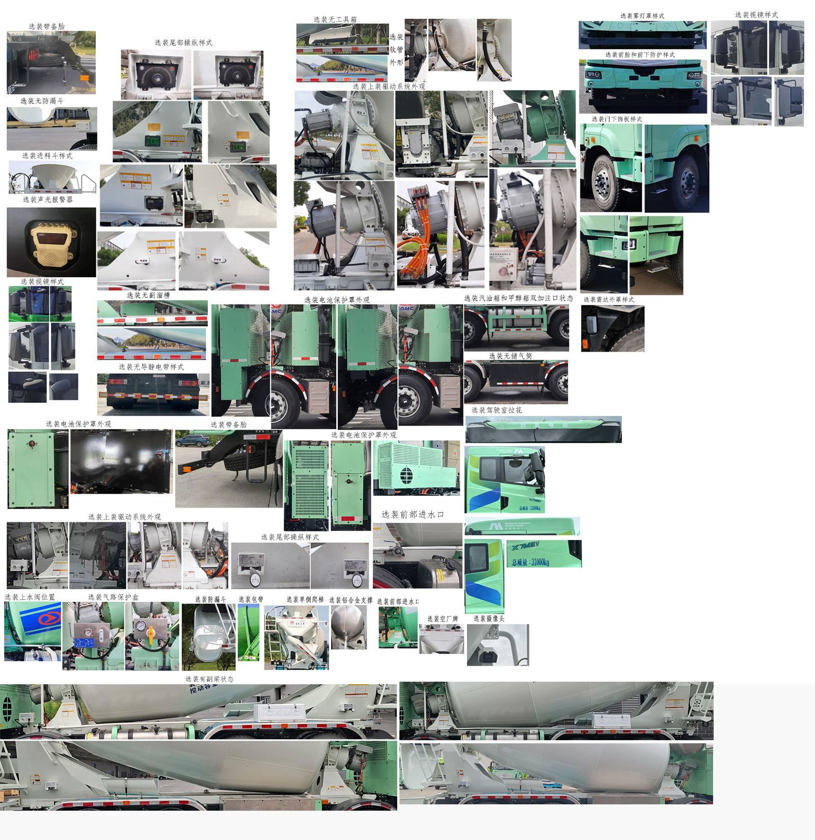 遠程牌HN5310GJBMP41C1SHEVY甲醇插電式增程混合動力混凝土攪拌運輸車公告圖片