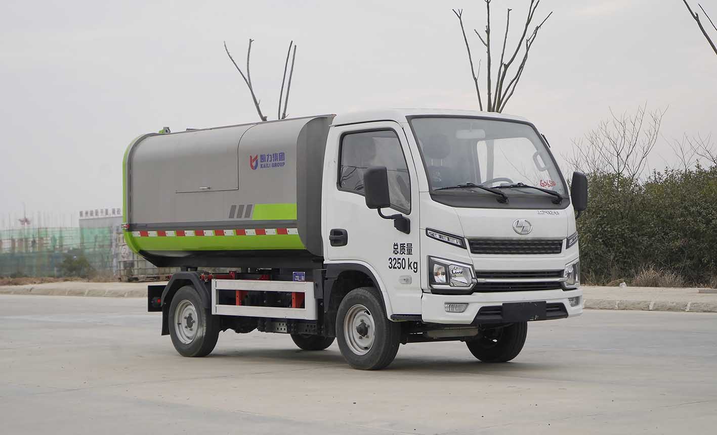 凱力風牌KLF5030ZLJBEV純電動自卸式垃圾車