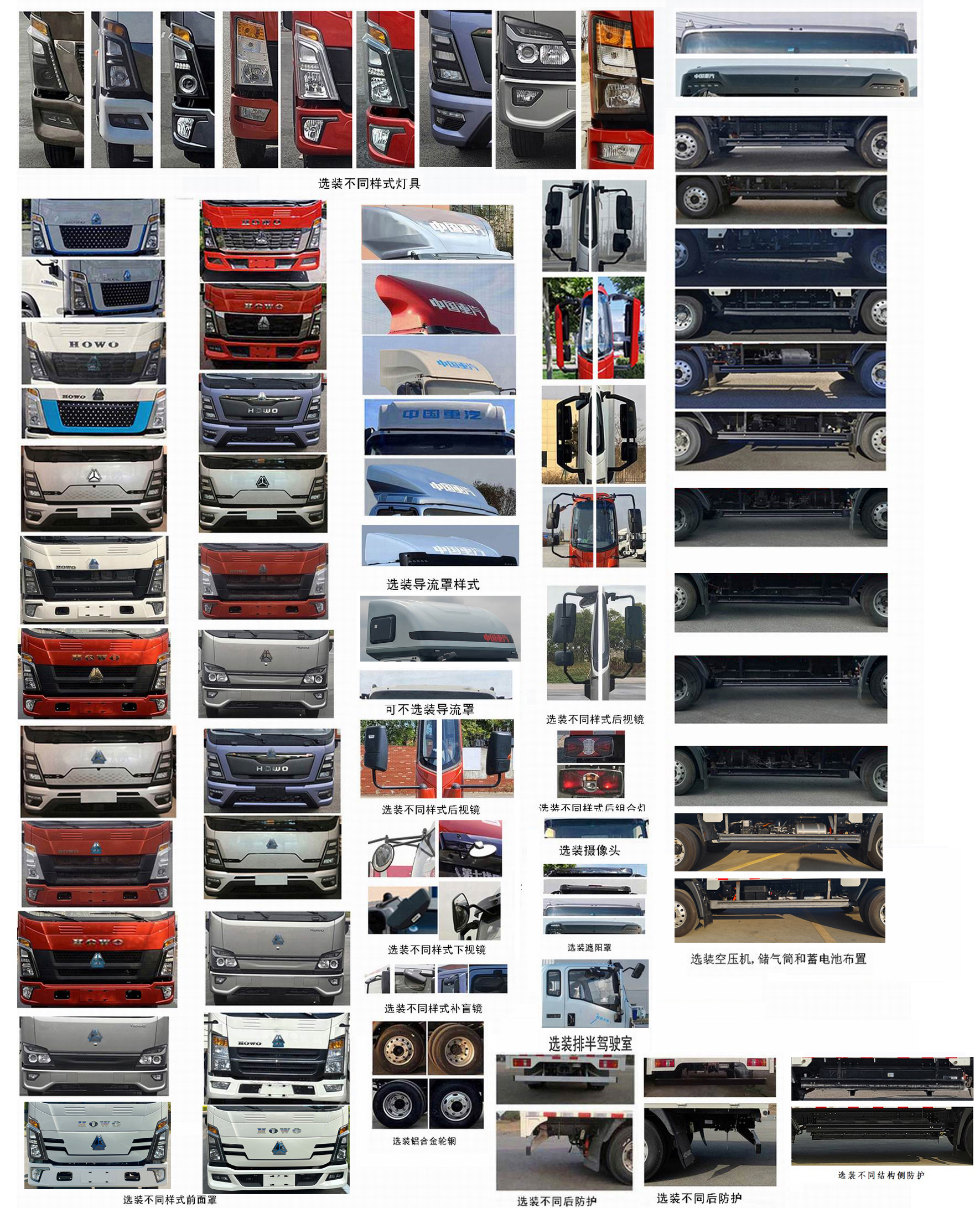 豪沃牌ZZ5047CCYH3414Z145BEVD1純電動倉柵式運輸車公告圖片