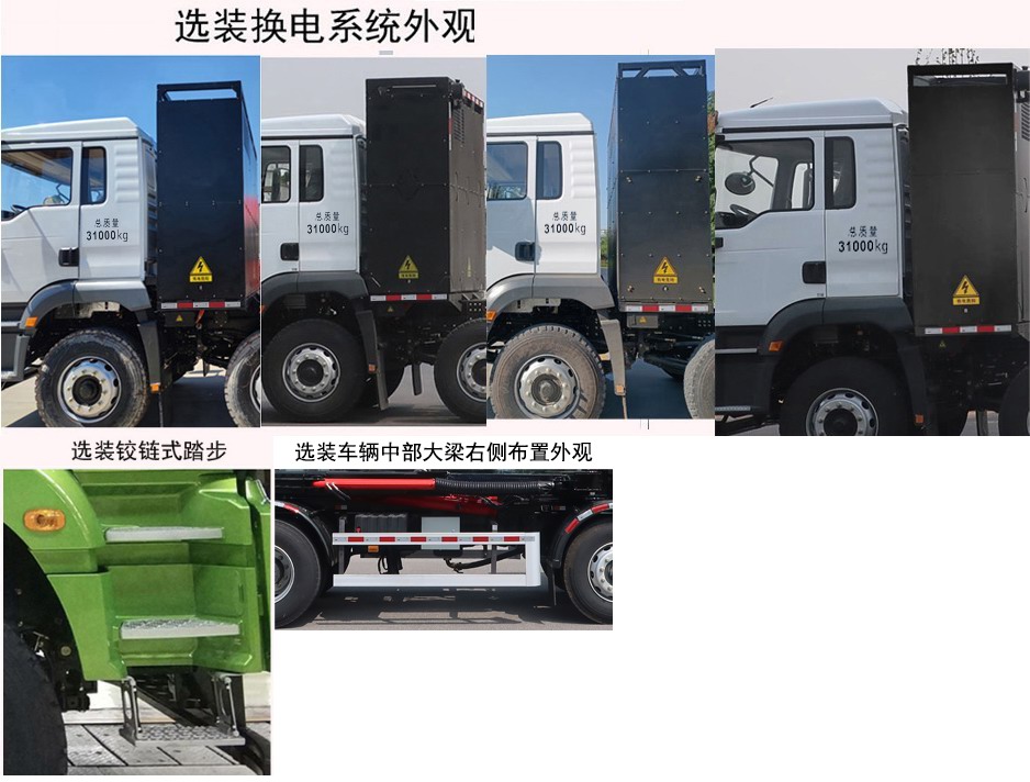 中聯(lián)牌ZBH5315ZXXSXBEV換電式純電動車廂可卸式垃圾車公告圖片