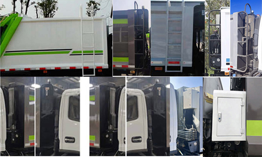 玉驍瓏牌YBH5121ZYSE6壓縮式垃圾車(chē)公告圖片
