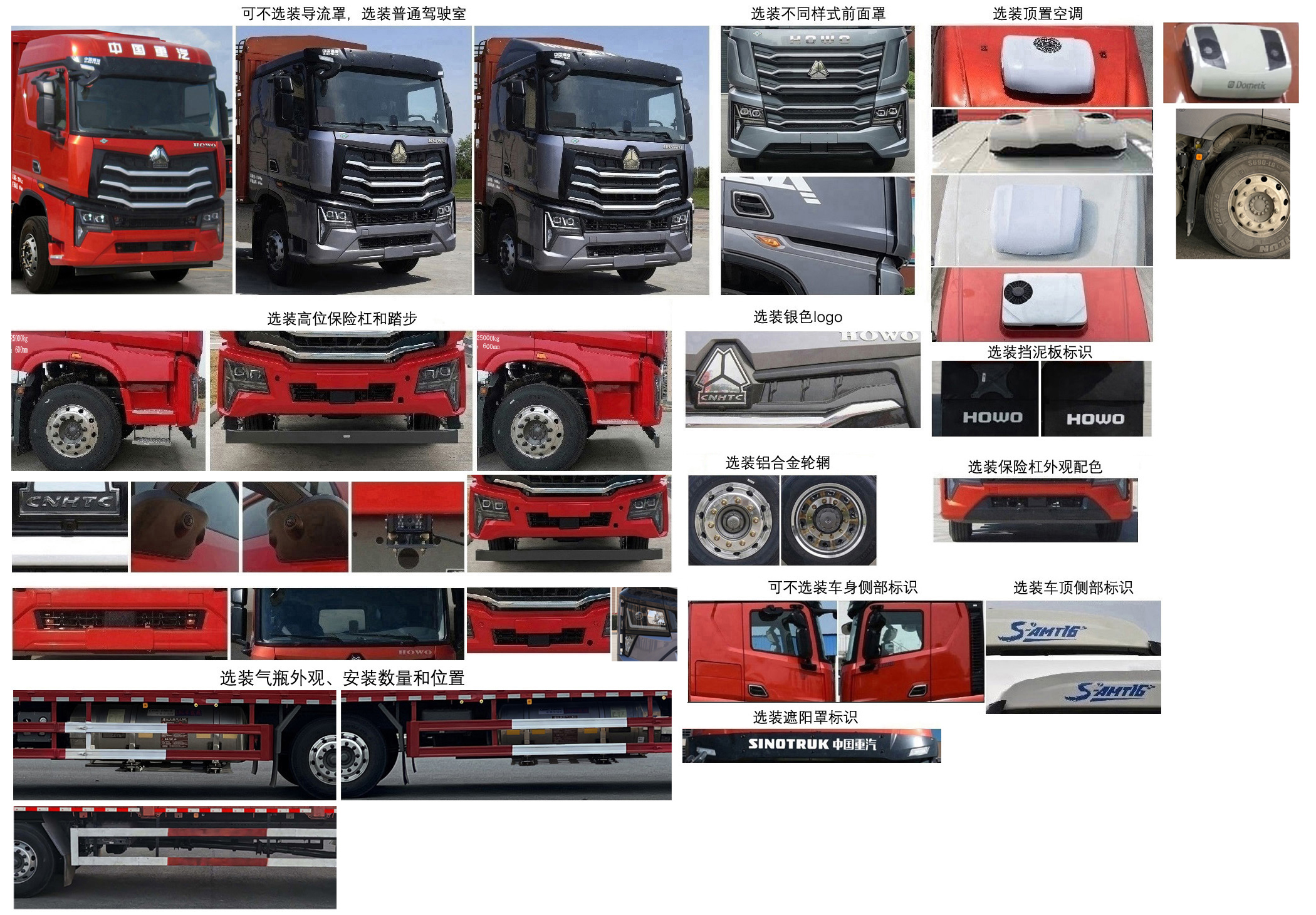 豪沃牌ZZ5257CCYN54CKF1L倉柵式運(yùn)輸車公告圖片