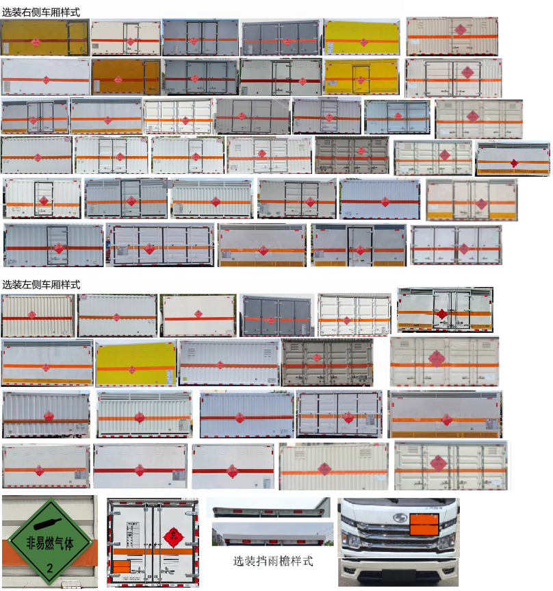 日途牌HTY5043XRQSH6易燃氣體廂式運輸車公告圖片