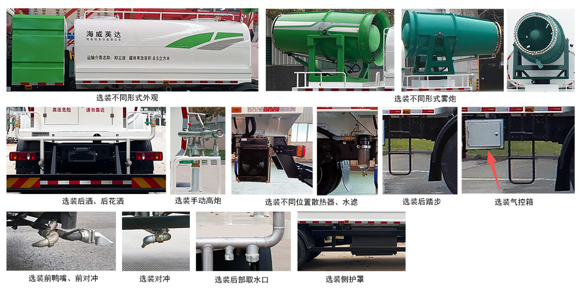 海威英達牌HWA5180TDYEQBEV純電動多功能抑塵車公告圖片