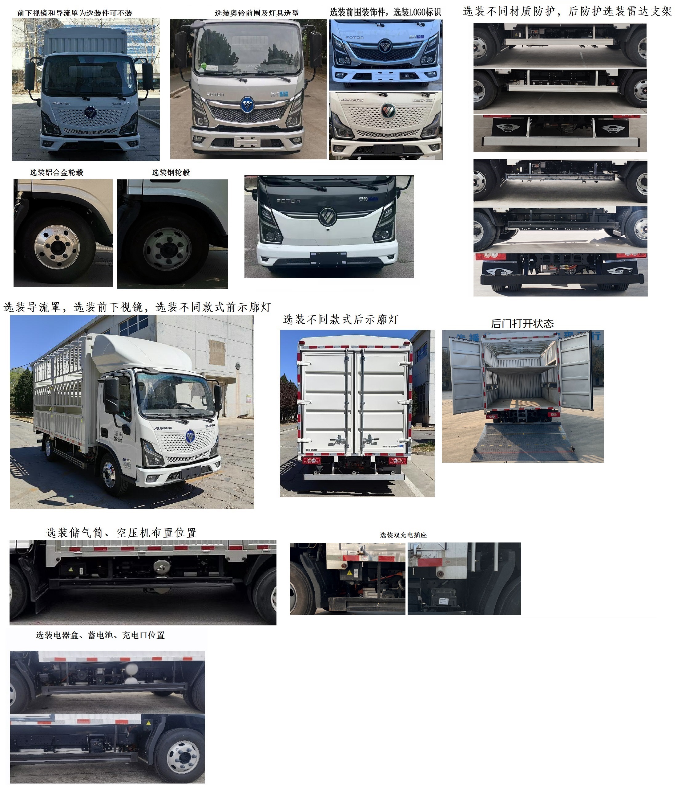 福田牌BJ5048CCYEVP純電動倉柵式運輸車公告圖片