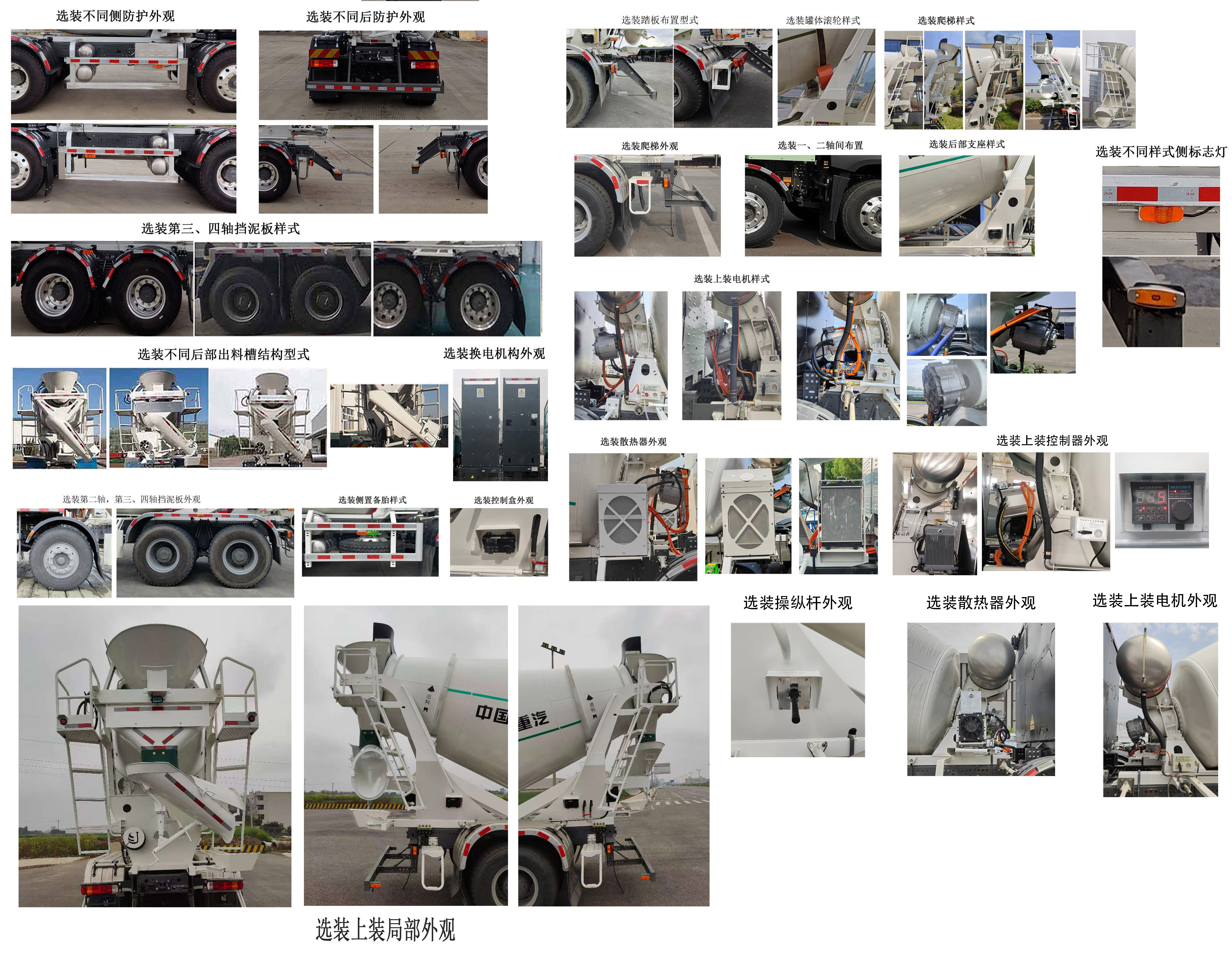 豪沃牌ZZ5319GJBV3561Z11SEV換電式純電動混凝土攪拌運輸車公告圖片