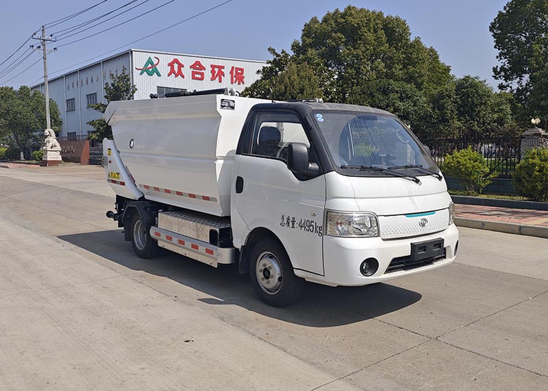 亞潔牌BQJ5040ZZZCLBEV純電動(dòng)自裝卸式垃圾車