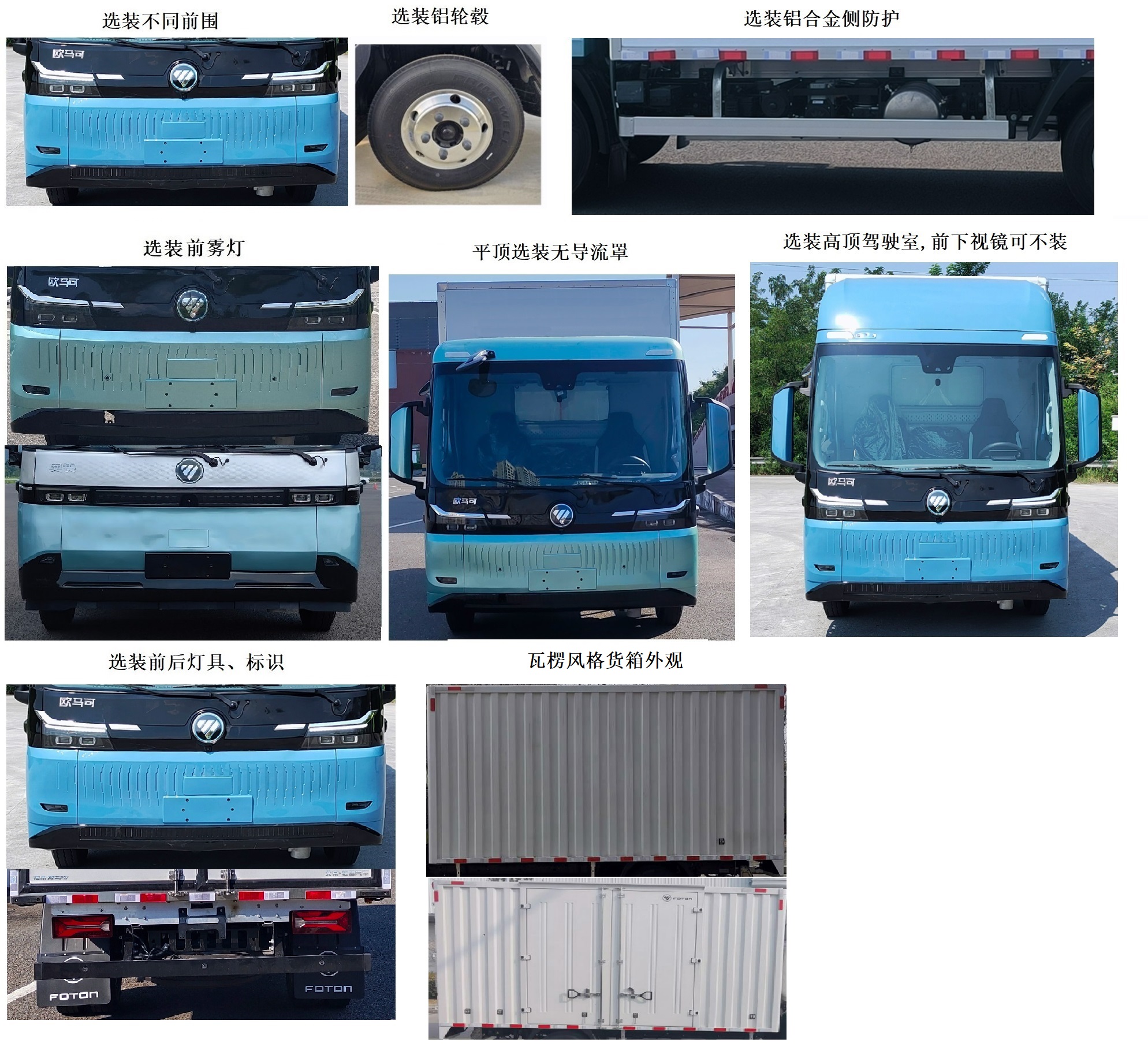 福田牌BJ5049XXYEVC純電動廂式貨車公告圖片