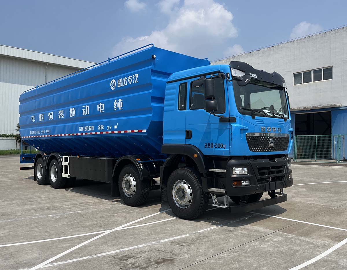 牧安達(dá)牌SDM5316ZSLZQBEV純電動(dòng)散裝飼料運(yùn)輸車