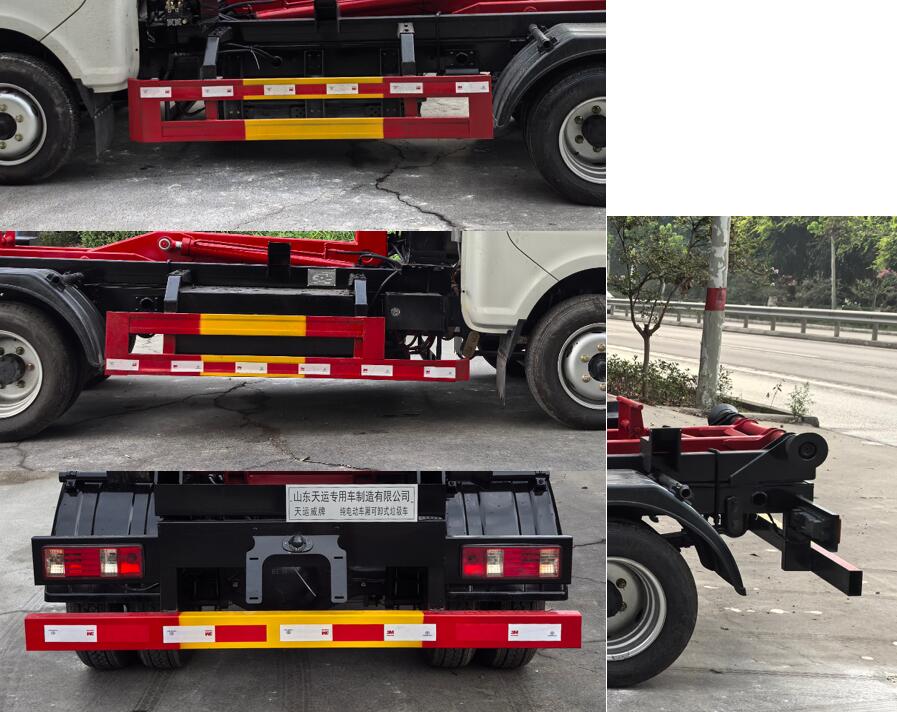 天運(yùn)威牌TYW5040ZXXCKSBEV純電動(dòng)車廂可卸式垃圾車公告圖片