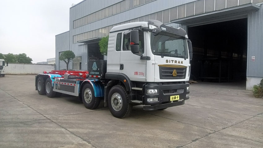 YSY5321ZXXBEV型純電動(dòng)車廂可卸式垃圾車圖片