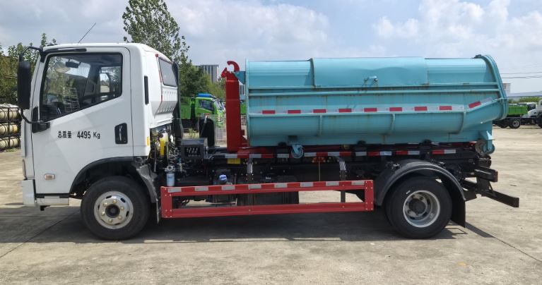 躍進(jìn)牌SH5043ZXXVEDCMZ6車廂可卸式垃圾車公告圖片