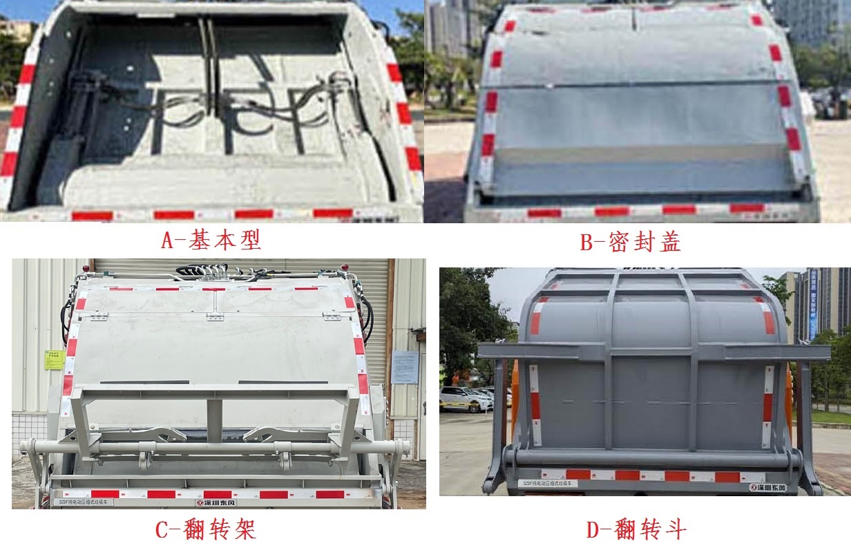 東風(fēng)牌EQ5122ZYSSBEV純電動(dòng)壓縮式垃圾車(chē)公告圖片