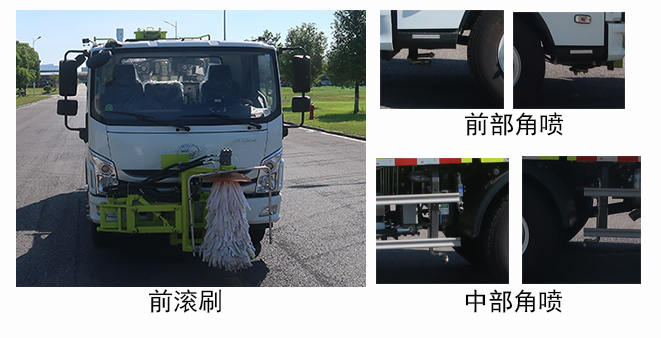 中聯(lián)牌ZBH5101GQXSHE6護(hù)欄清洗車公告圖片