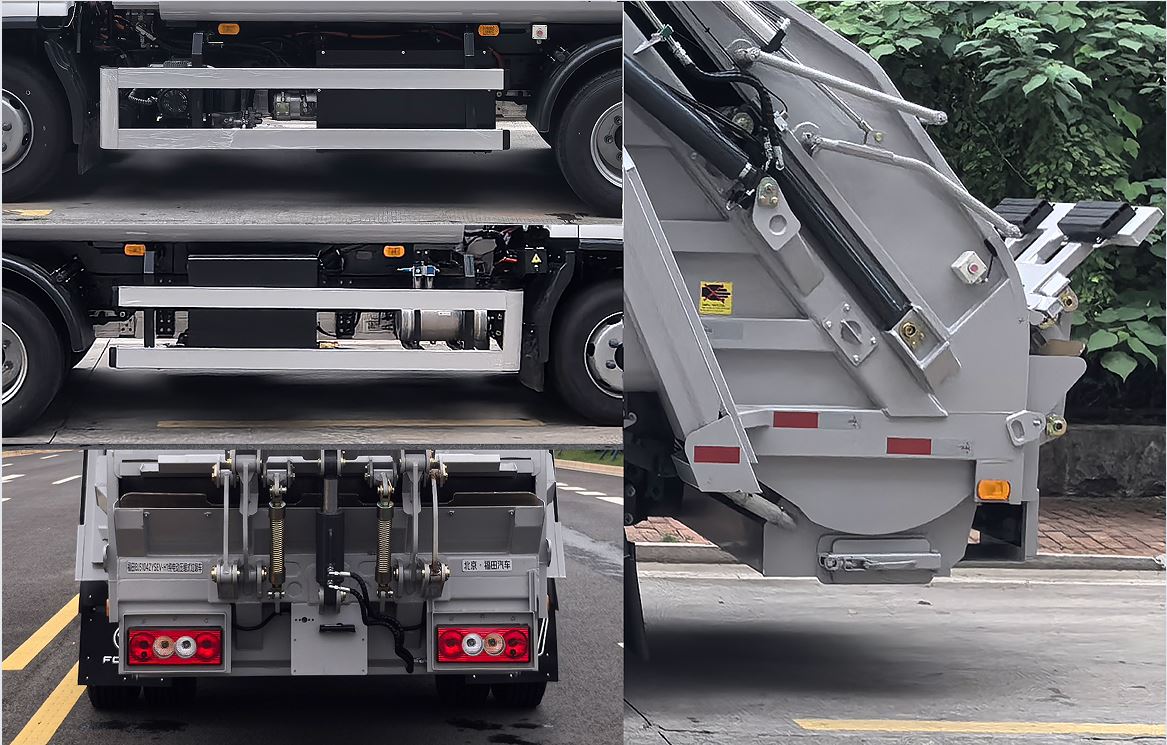 福田牌BJ5104ZYSEV-H1純電動(dòng)壓縮式垃圾車公告圖片
