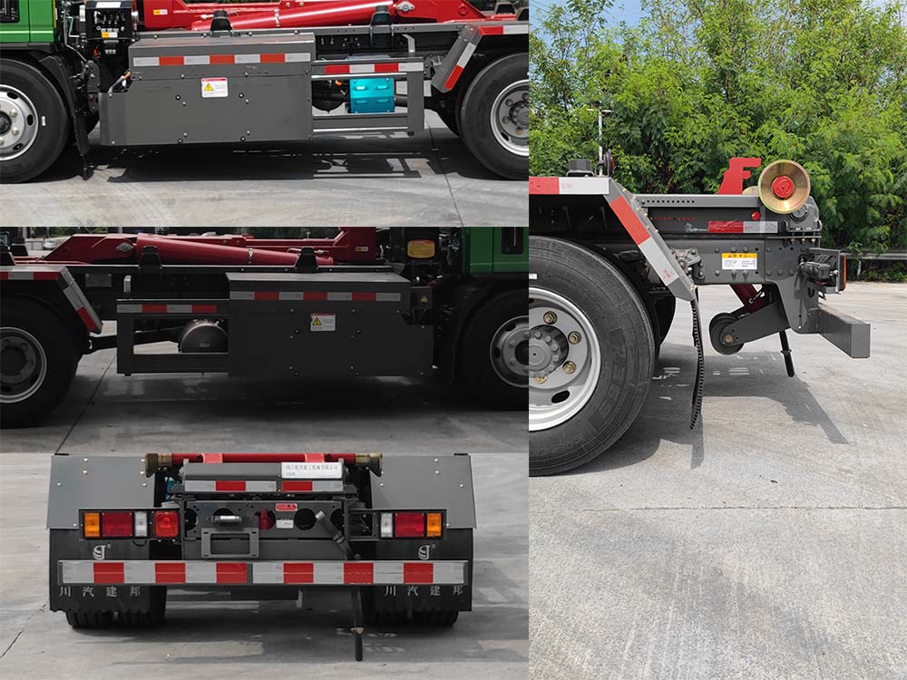 川汽建邦牌JBJ5121ZXXBEV純電動(dòng)車廂可卸式垃圾車公告圖片