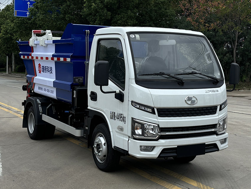 TQH5040ZZZSHBEV型純電動(dòng)自裝卸式垃圾車(chē)圖片