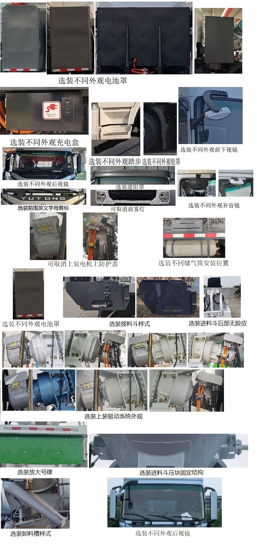 宇通牌ZKH5312GJBP6BEV6K純電動混凝土攪拌運輸車公告圖片