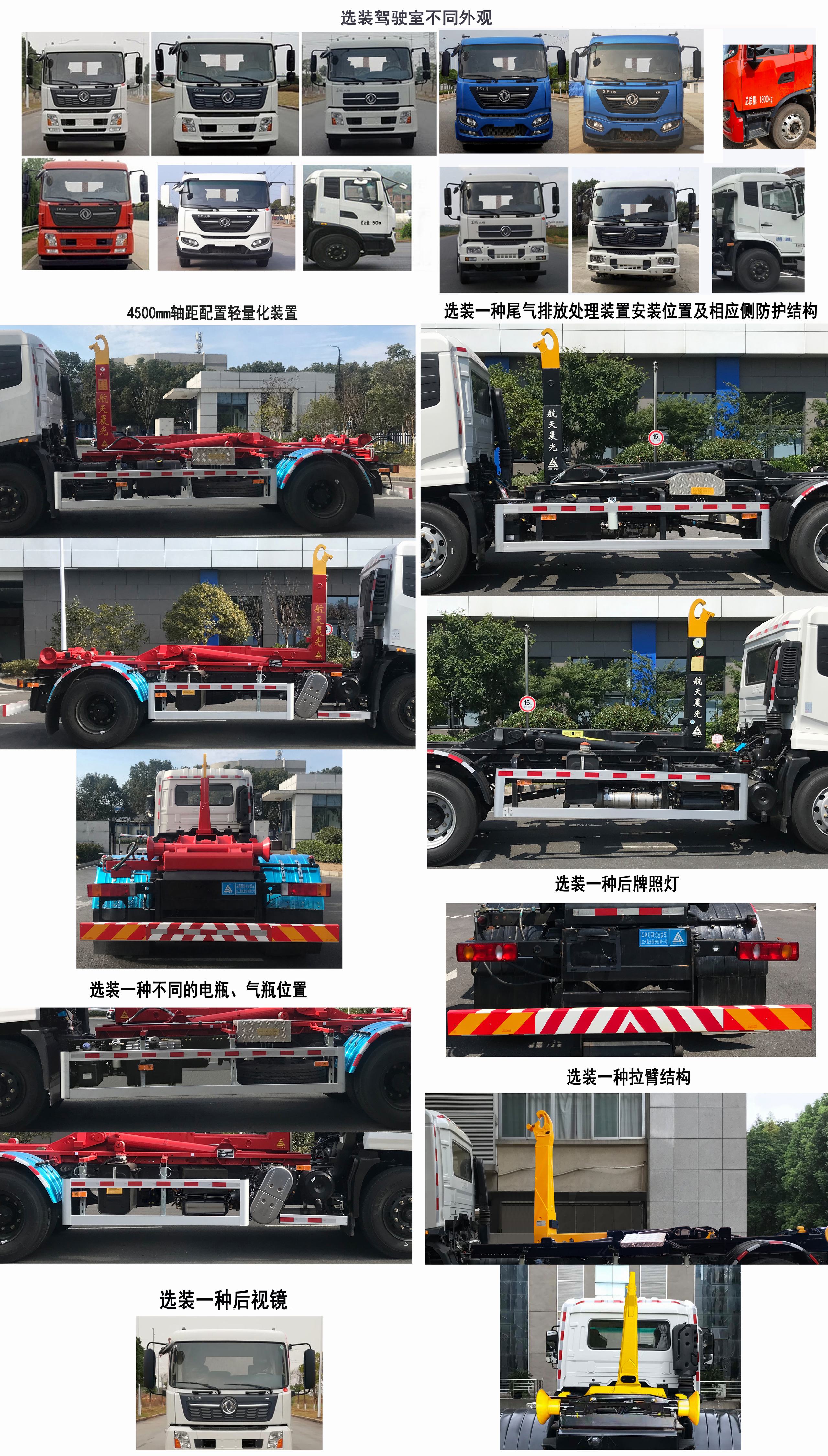 三力牌CGJ5180ZXXDFE6車(chē)廂可卸式垃圾車(chē)公告圖片