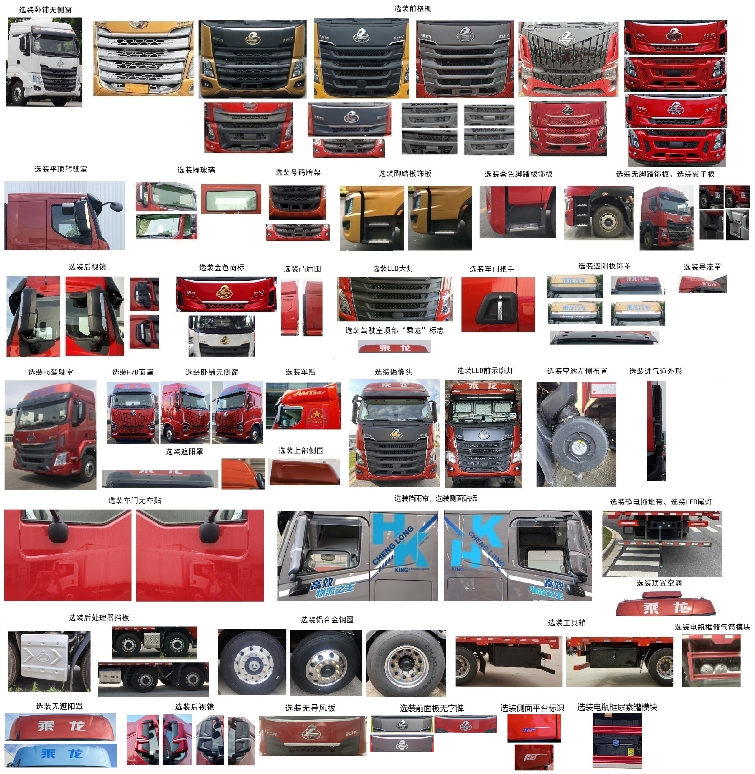 乘龍牌LZ5310CCYH7FC1倉柵式運輸車公告圖片