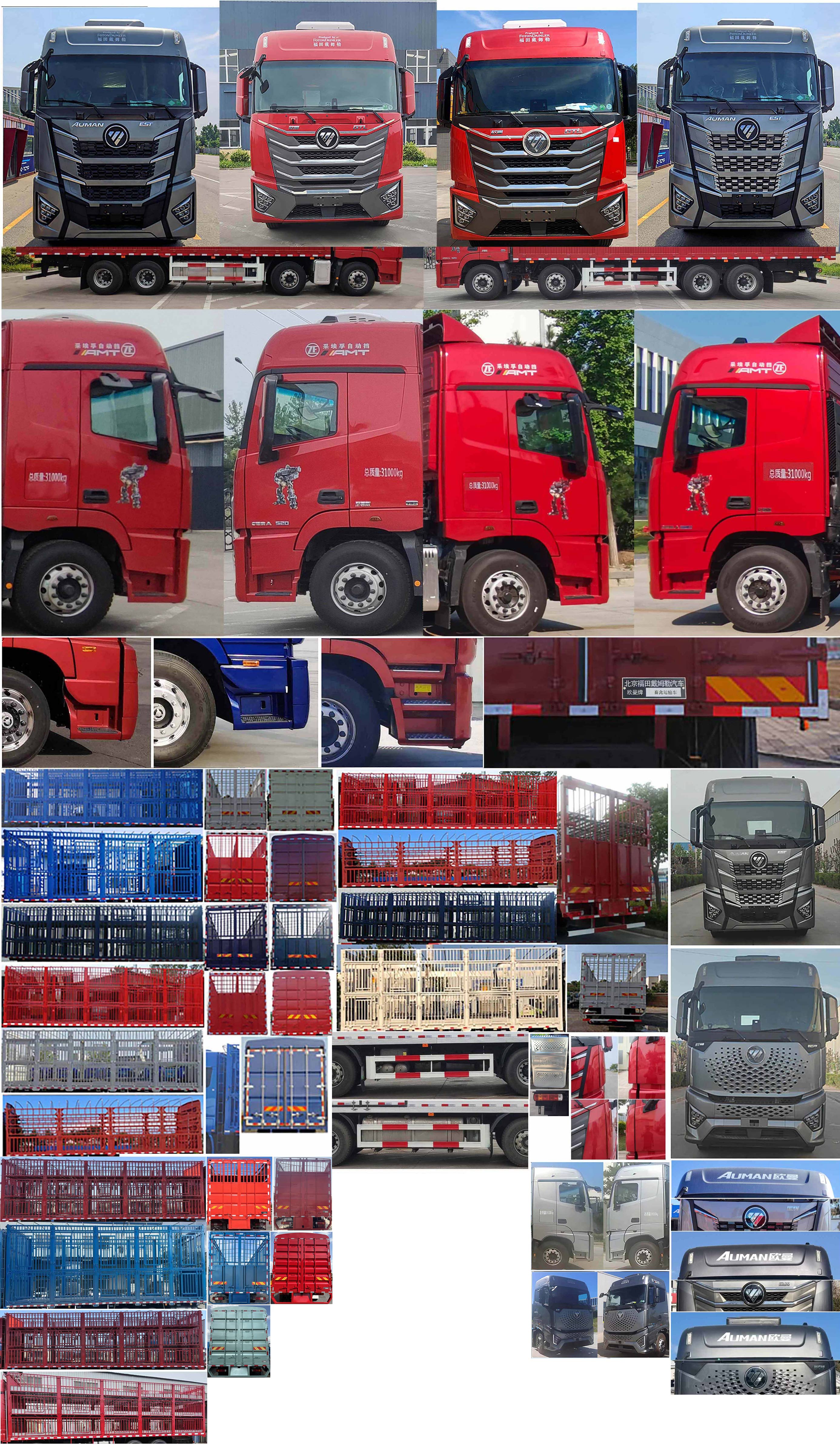 歐曼牌BJ5319CCQY6GRL-02畜禽運(yùn)輸車公告圖片