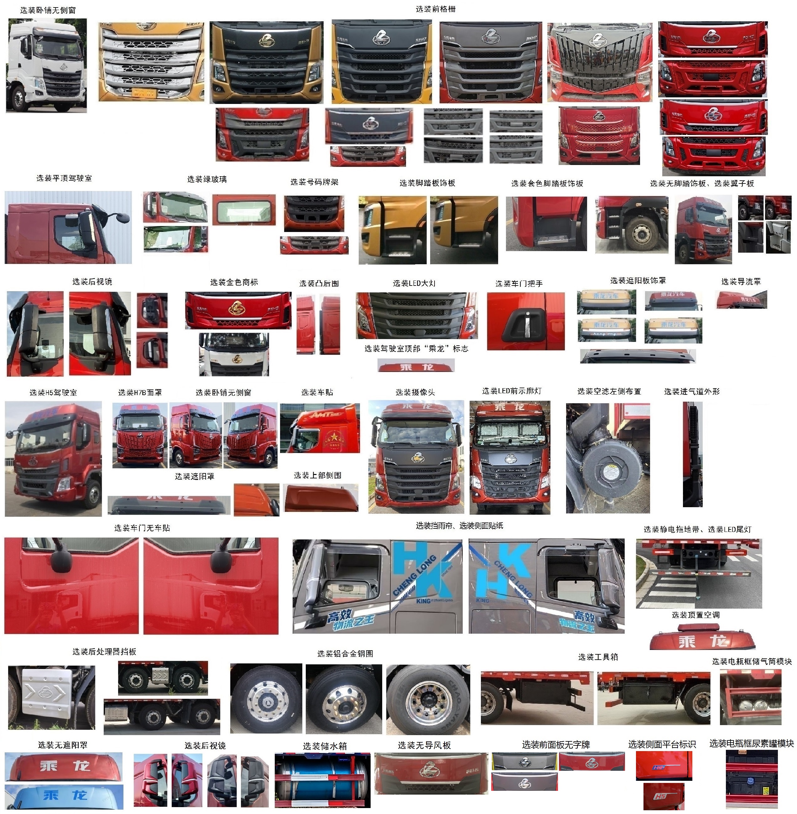 乘龍牌LZ5310CCQH7FC1畜禽運(yùn)輸車公告圖片