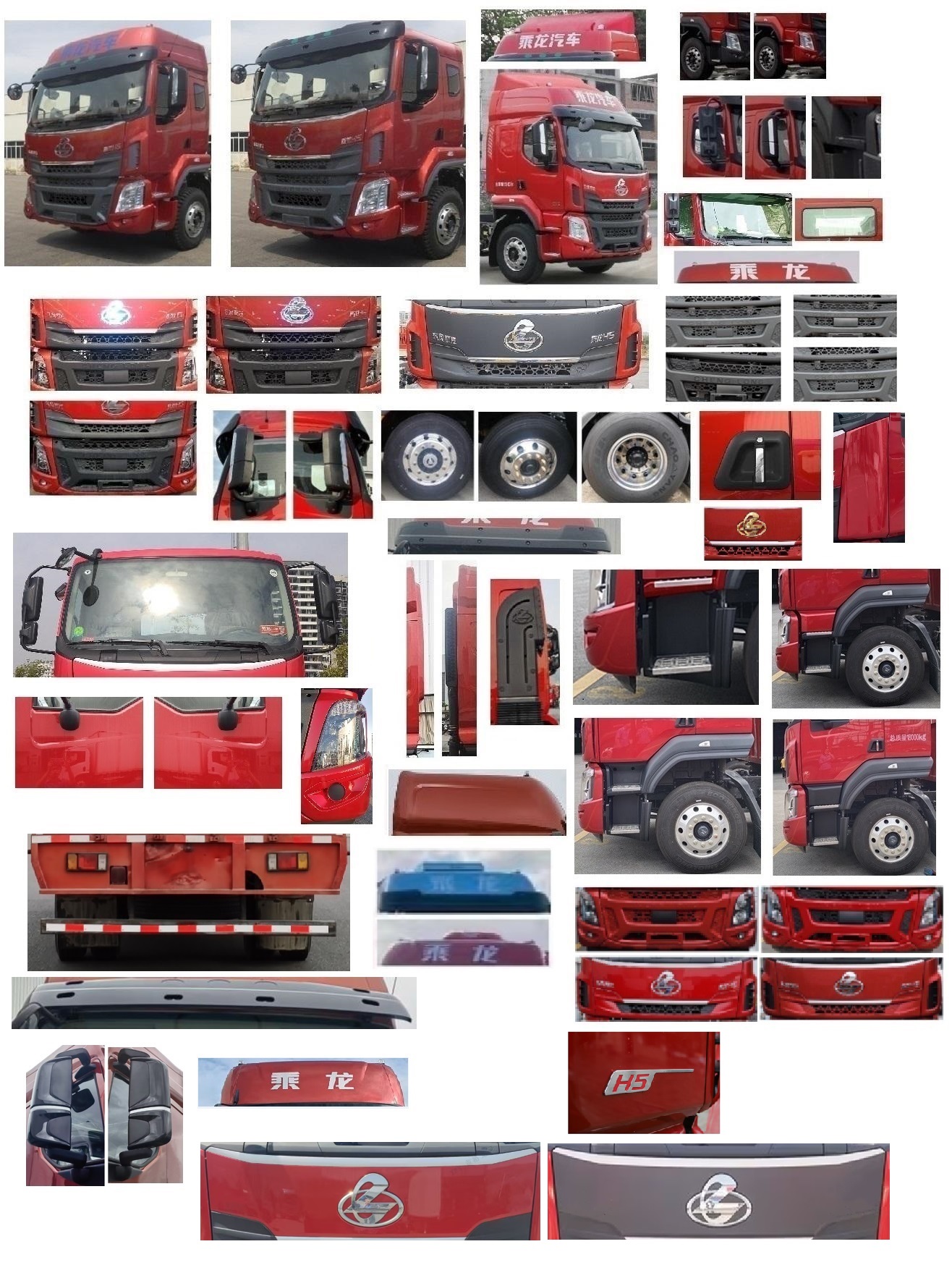 乘龍牌LZ5181CCYH5AC1倉柵式運(yùn)輸車公告圖片