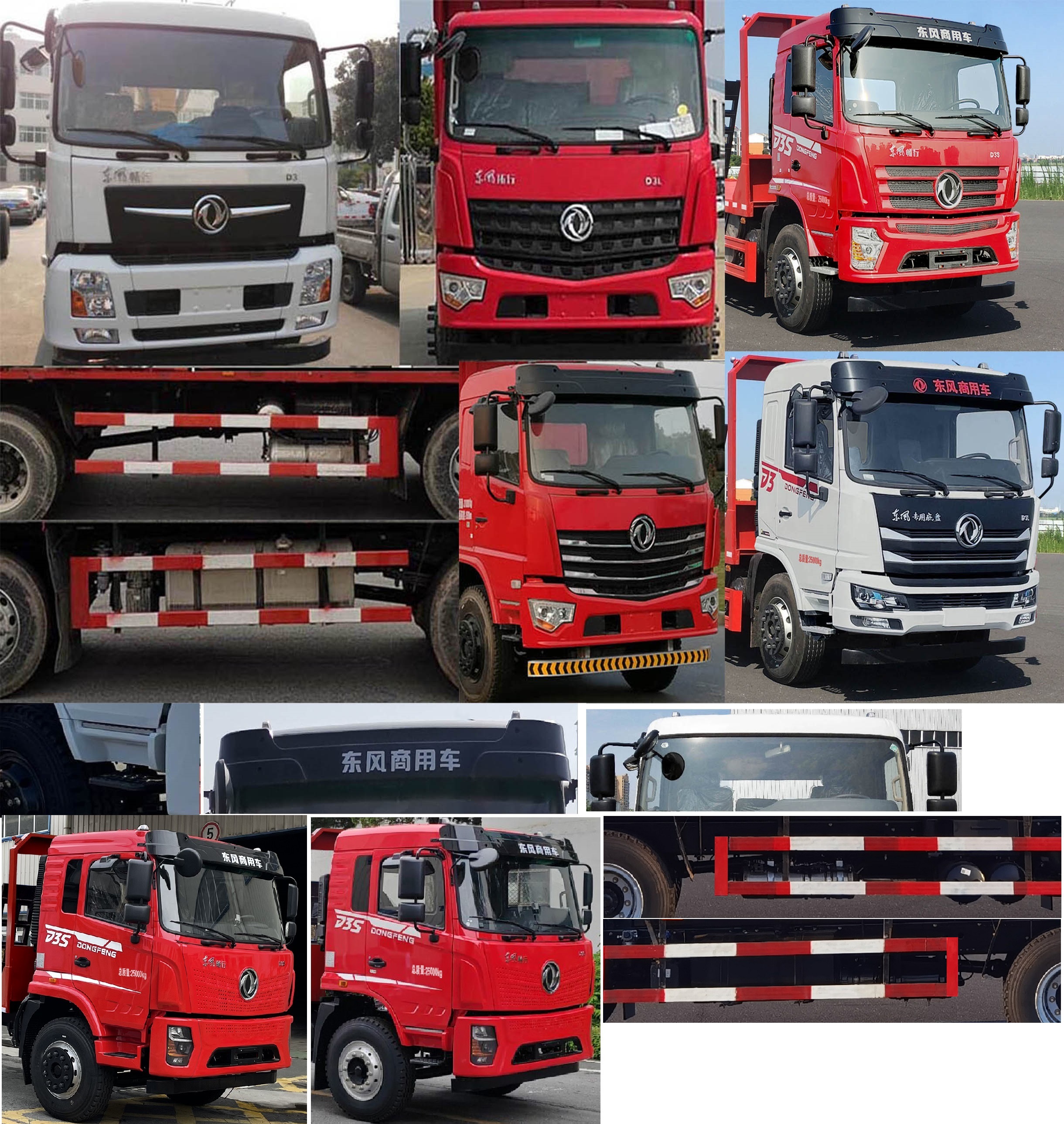 東風(fēng)牌DFV5253TPBGP6D平板運輸車公告圖片