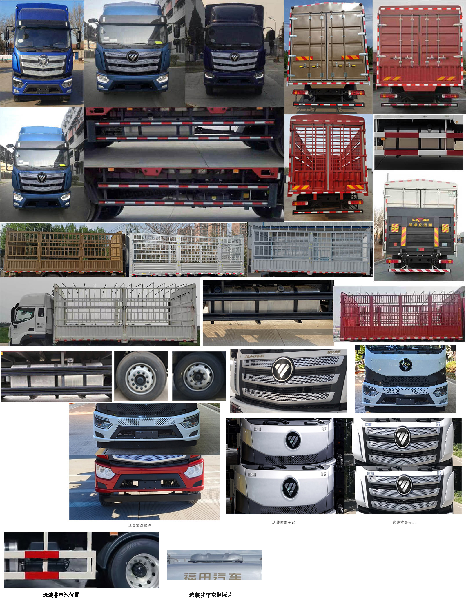 福田牌BJ5186CCY-DM1倉柵式運輸車公告圖片