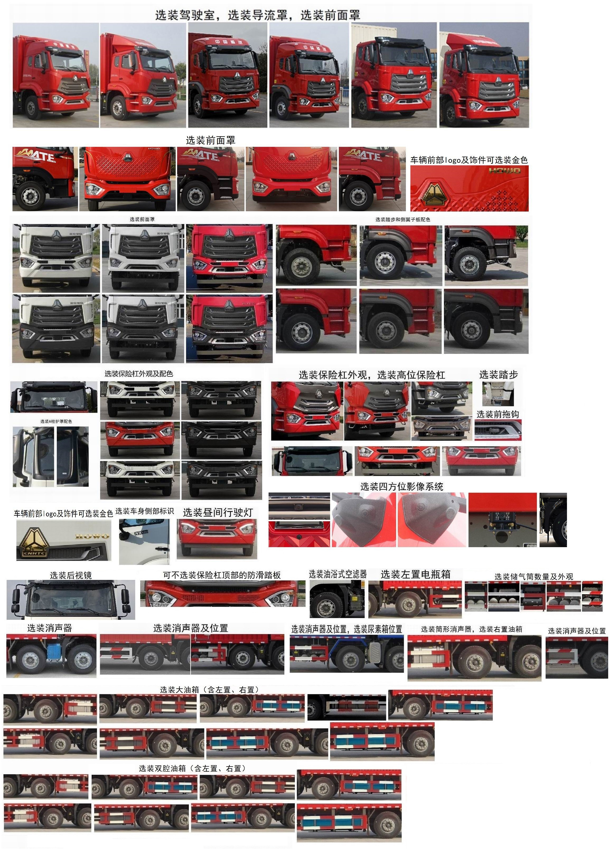 豪沃牌ZZ5317XXYV466JF1廂式運輸車公告圖片